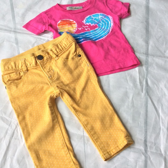 Hiho Batik Top Gap Dot Pants 6-12 M - Picture 5 of 5